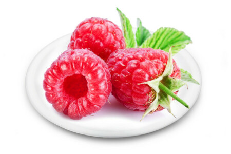 Beeren, Teller, Himbeere