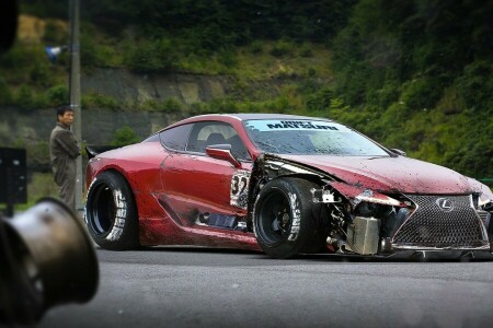 por Khyzyl Saleem, coche, futuro, LC 500, Lexus, Bajo, rojo, Afinación