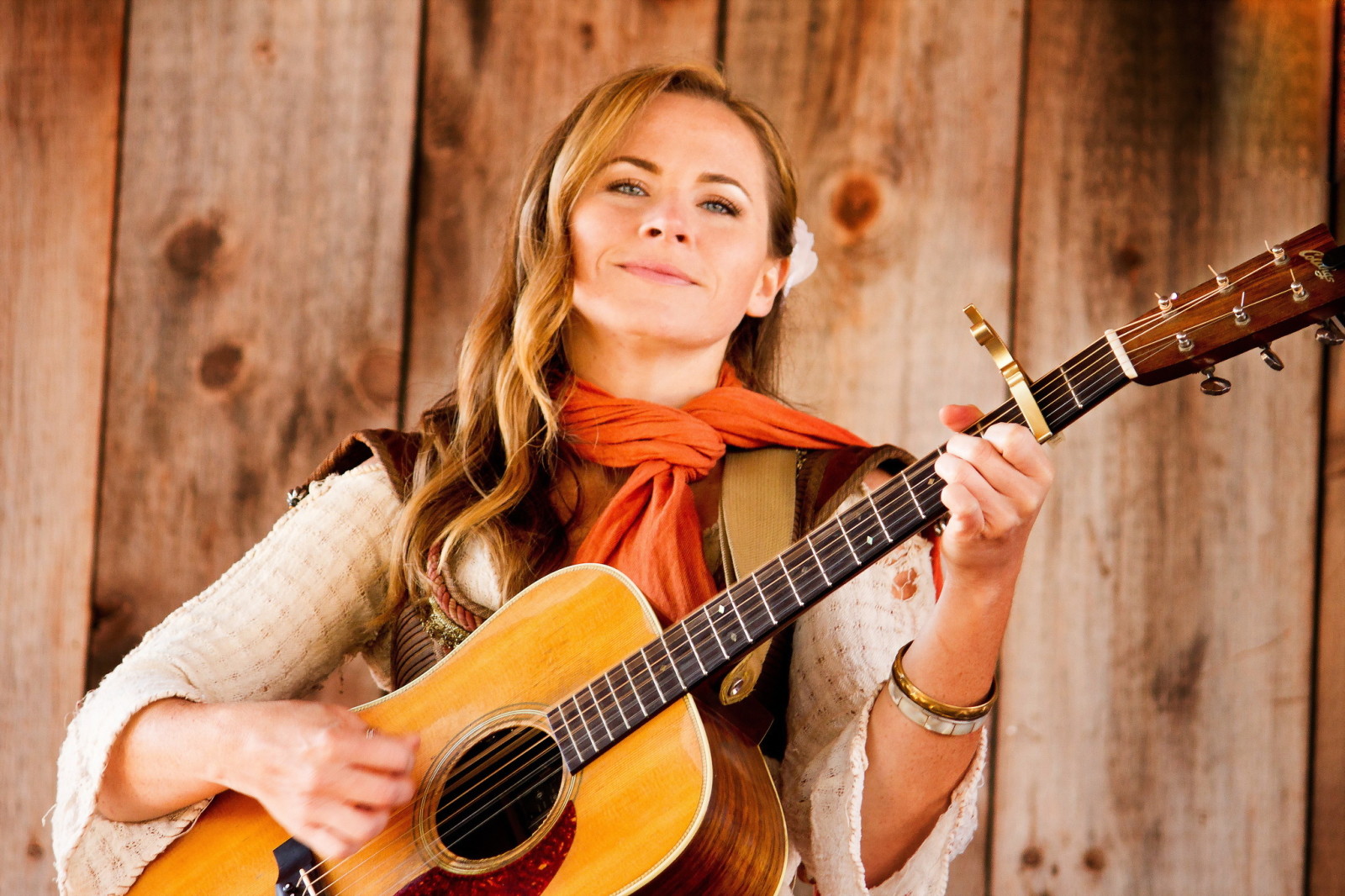 fille, La musique, guitare