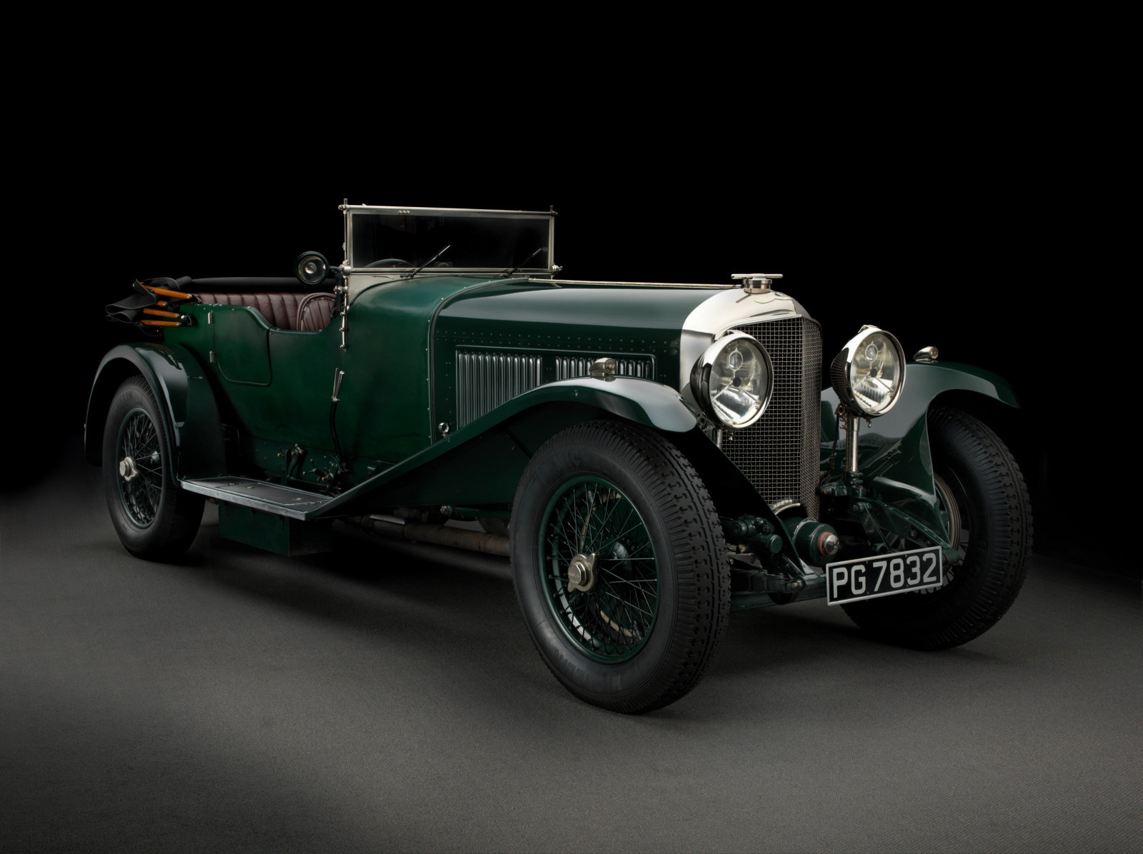 black background, Bentley, Tourer, 1927 Bentley