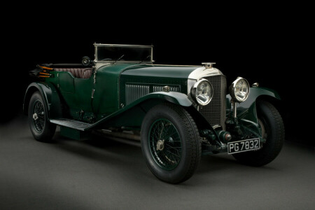 1927 Bentley, Bentley, fekete háttér, Túraautó