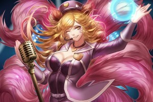 AHRI, Kunst, ører, rev, pike, League of Legends, liuruoyu8888, magi