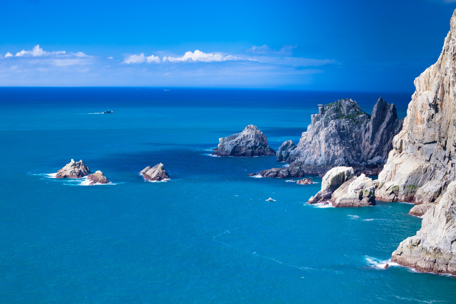 der Himmel, Meer, Schiff, Boot, Felsen