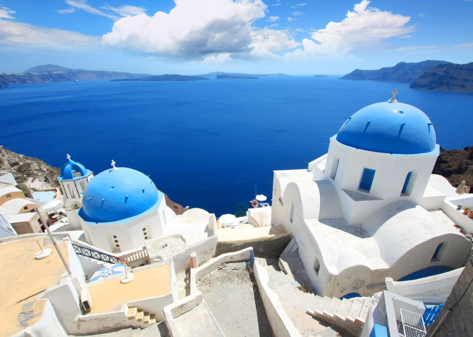 la nature, paysage, mer, Accueil, Grèce, Santorin