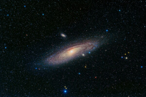 Andromeda, galassia, spazio, stelle