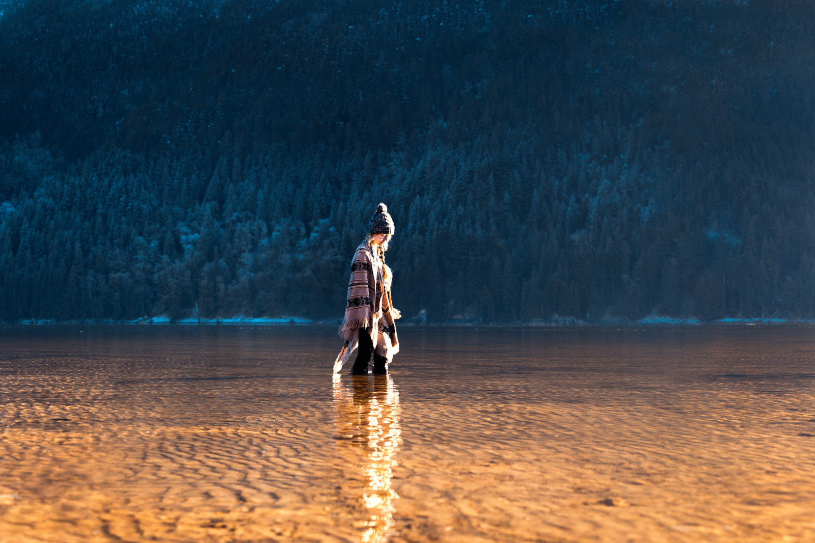 foresta, fiume, ragazza, Lizzy Gadd