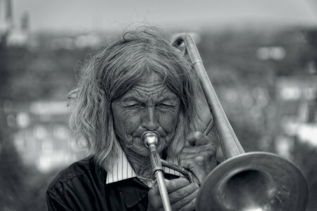 Música, tubo, Mulher