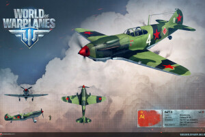 Fighter, LaGG-3, render, the plane, USSR, Wargaming.net, WoWp