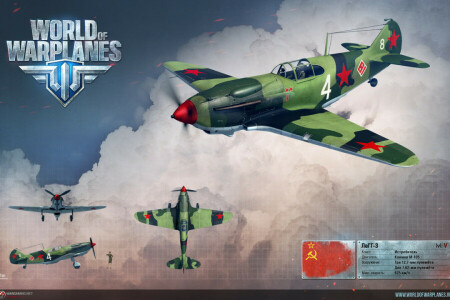 Fighter, Lagg-3, gengive, flyet, USSR, Wargaming.net, WoWp