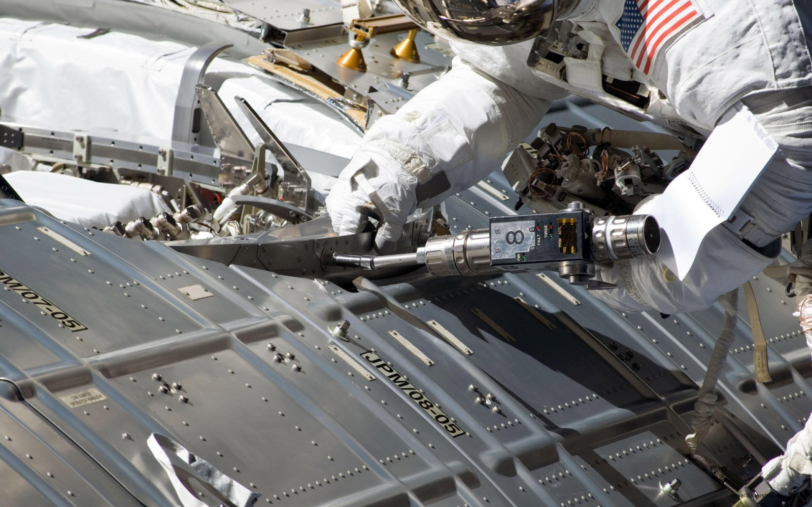 foto, ISS, Astronaut, NASA, reparatie