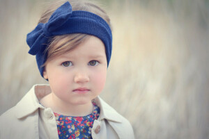 enfant, fille, portrait