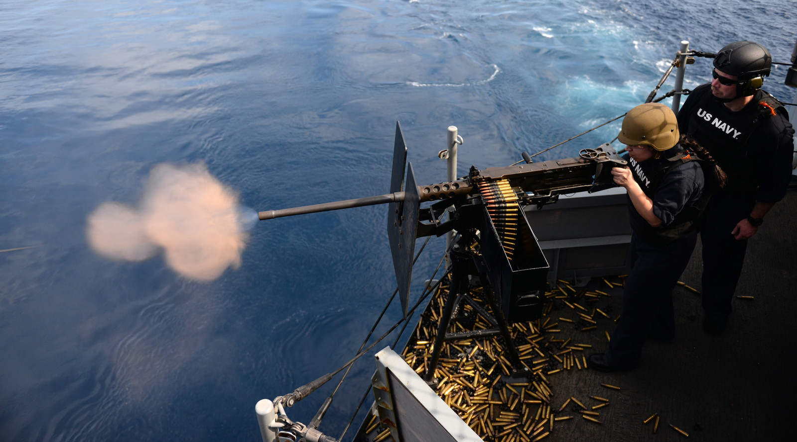 armes, Tournage, USS Boxer (LHD 4), Marines américains, Mitrailleuse de calibre 50