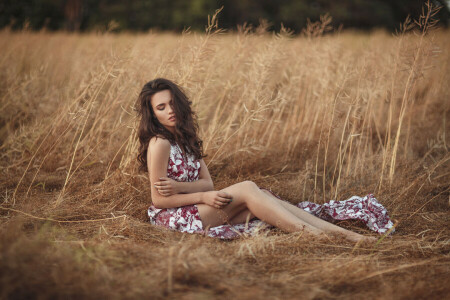 BEAUTY, bokeh, brown hair, chic, Diana, Diana Joiner, Dmitrij Butvilovskij, dress