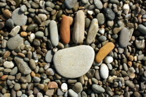 background, hand, stones