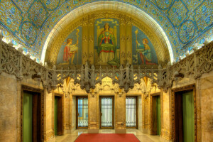 architecture, city hall, mosaic, New York, USA