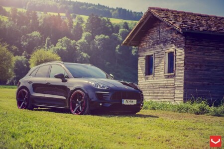 auto, natura, Porsche Macan