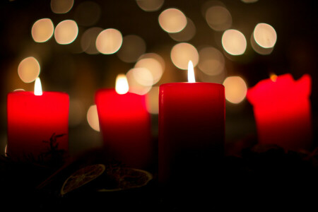 background, candles, macro