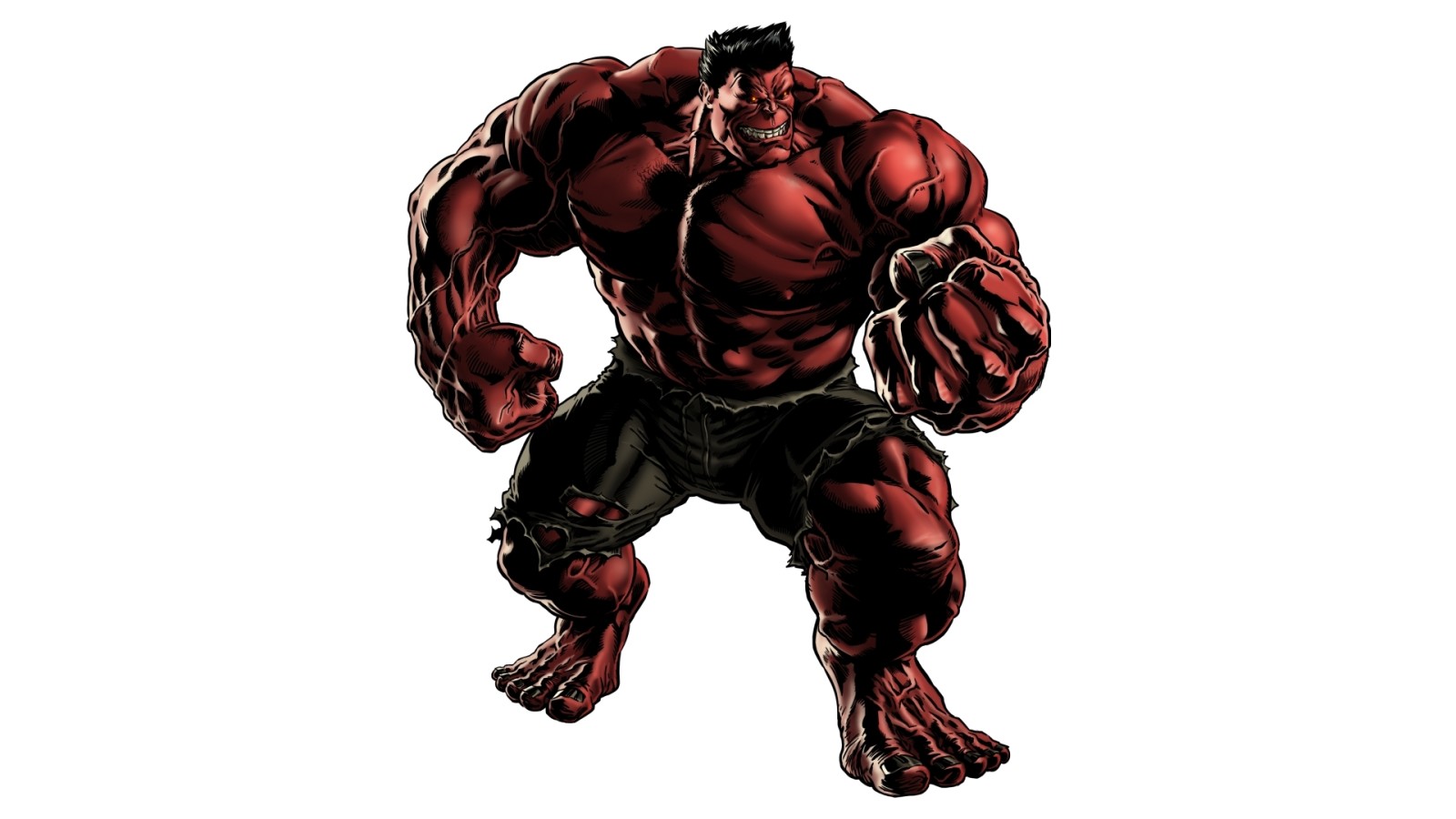 červená, zlosť, päsť, Red Hulk