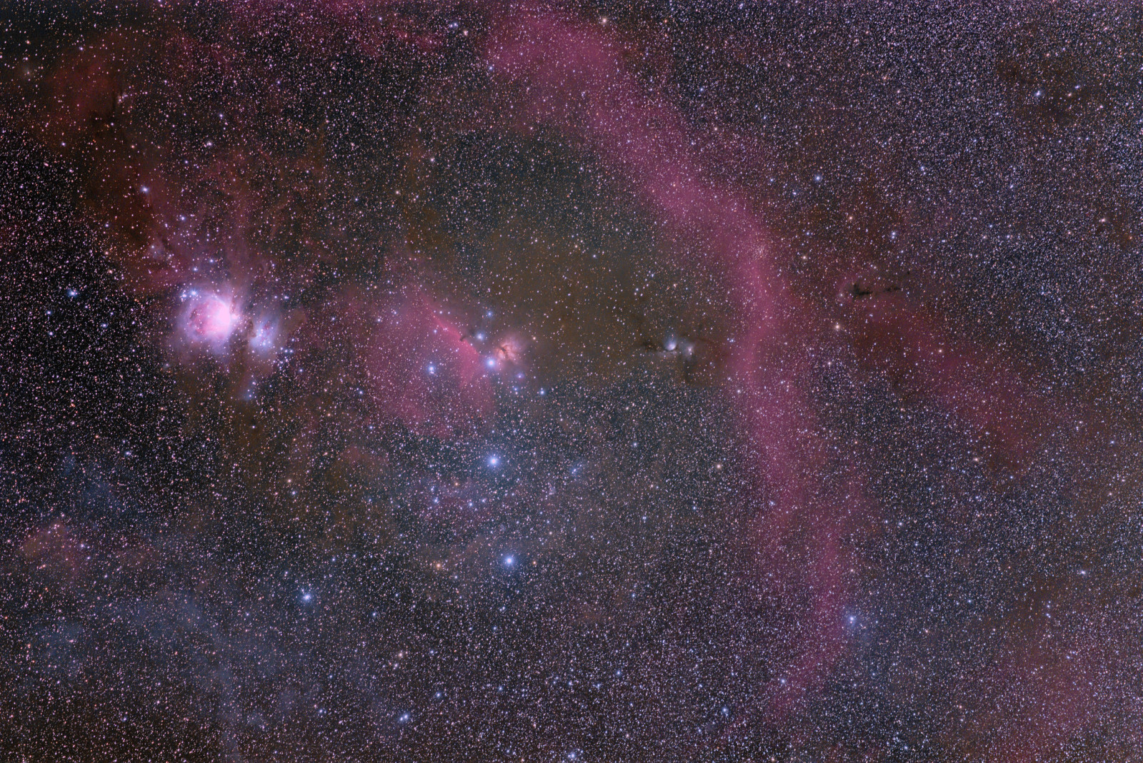 tila, tähdet, Orionin nebula