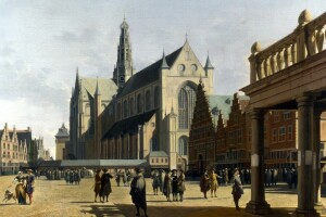 Gerrit Adriaenszoon Berckheyde, Bild, Die Stadtlandschaft