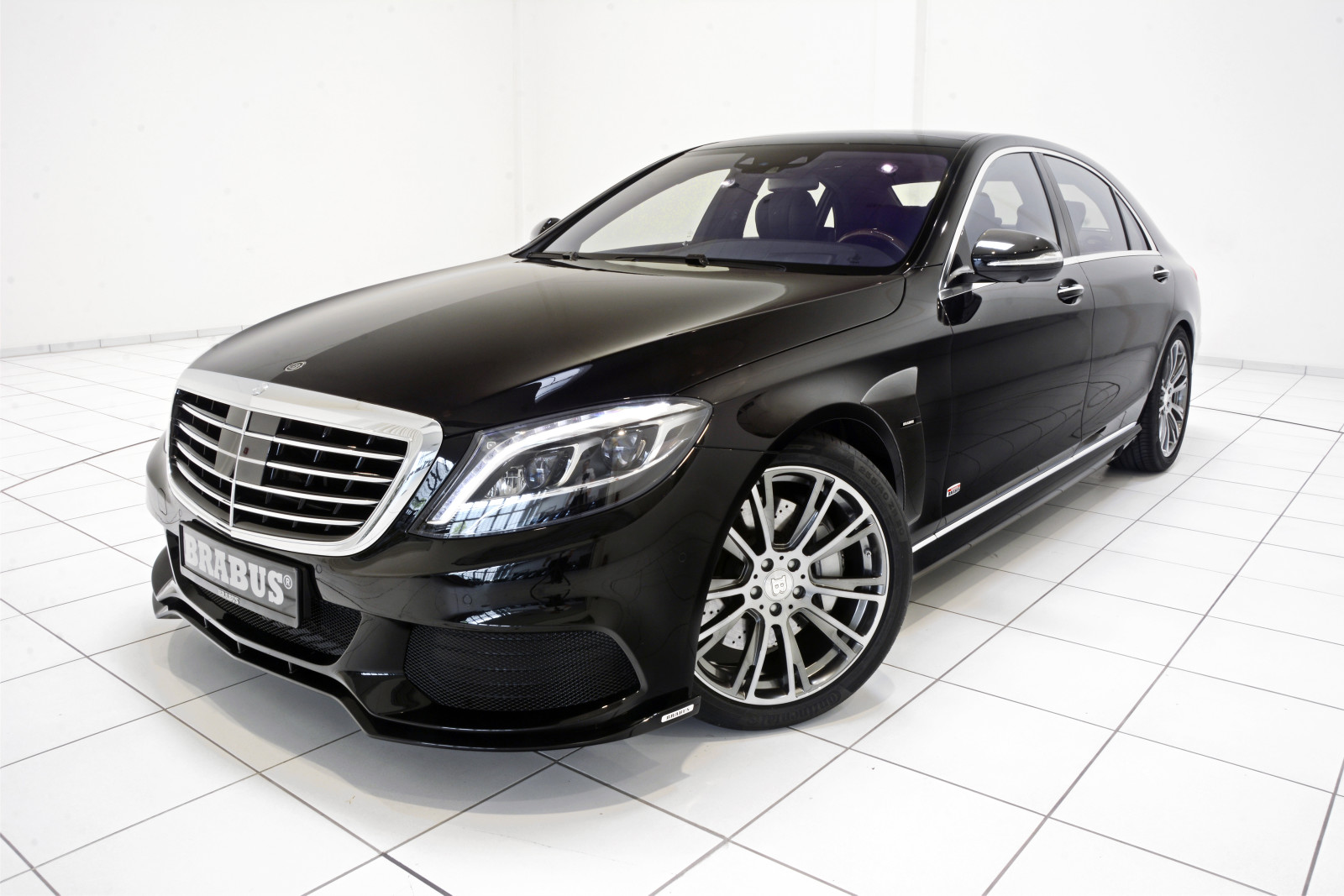 nero, Mercedes-Benz, Mercedes, ibrido, Brabus, berlina, W222, 2015