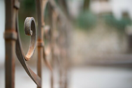 macro, street, the fence