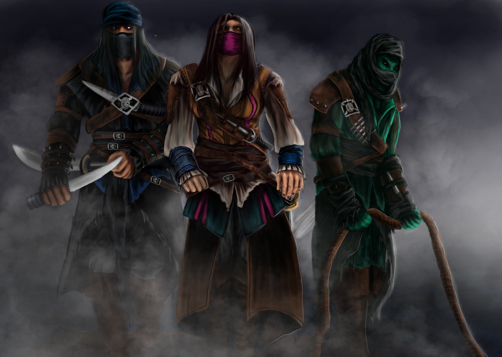 regn, reptil, Sub-Zero, Assassins, Mortal, Kombat