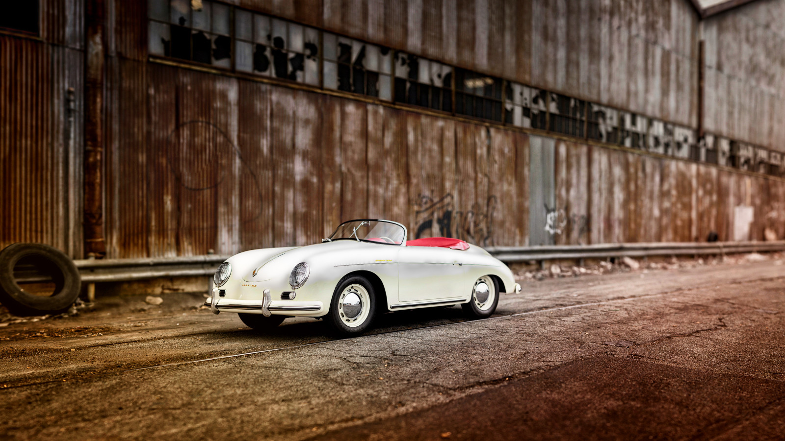 Porsche, hız yapan sürücü, 1955, Reutter, 356A