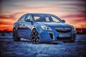 auto, Machine, Opel, photographe, neige, Treize