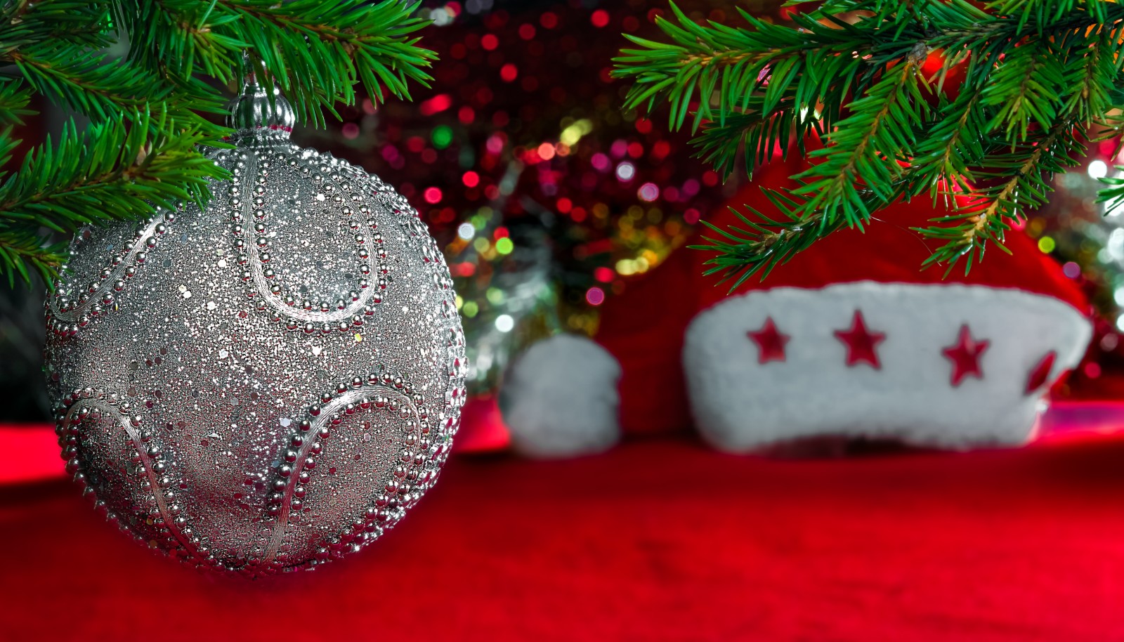 balls, New Year, Christmas, decoration, Merry