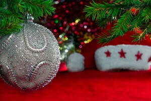 balls, Christmas, decoration, Merry, New Year