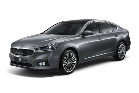 Cadenza, Kia, sedan, white background