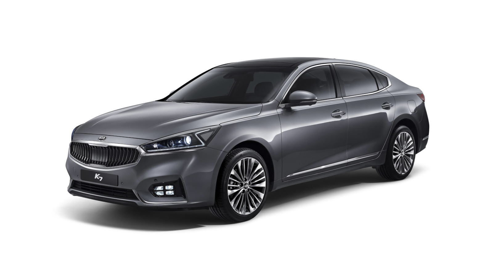 white background, Kia, sedan, Cadenza