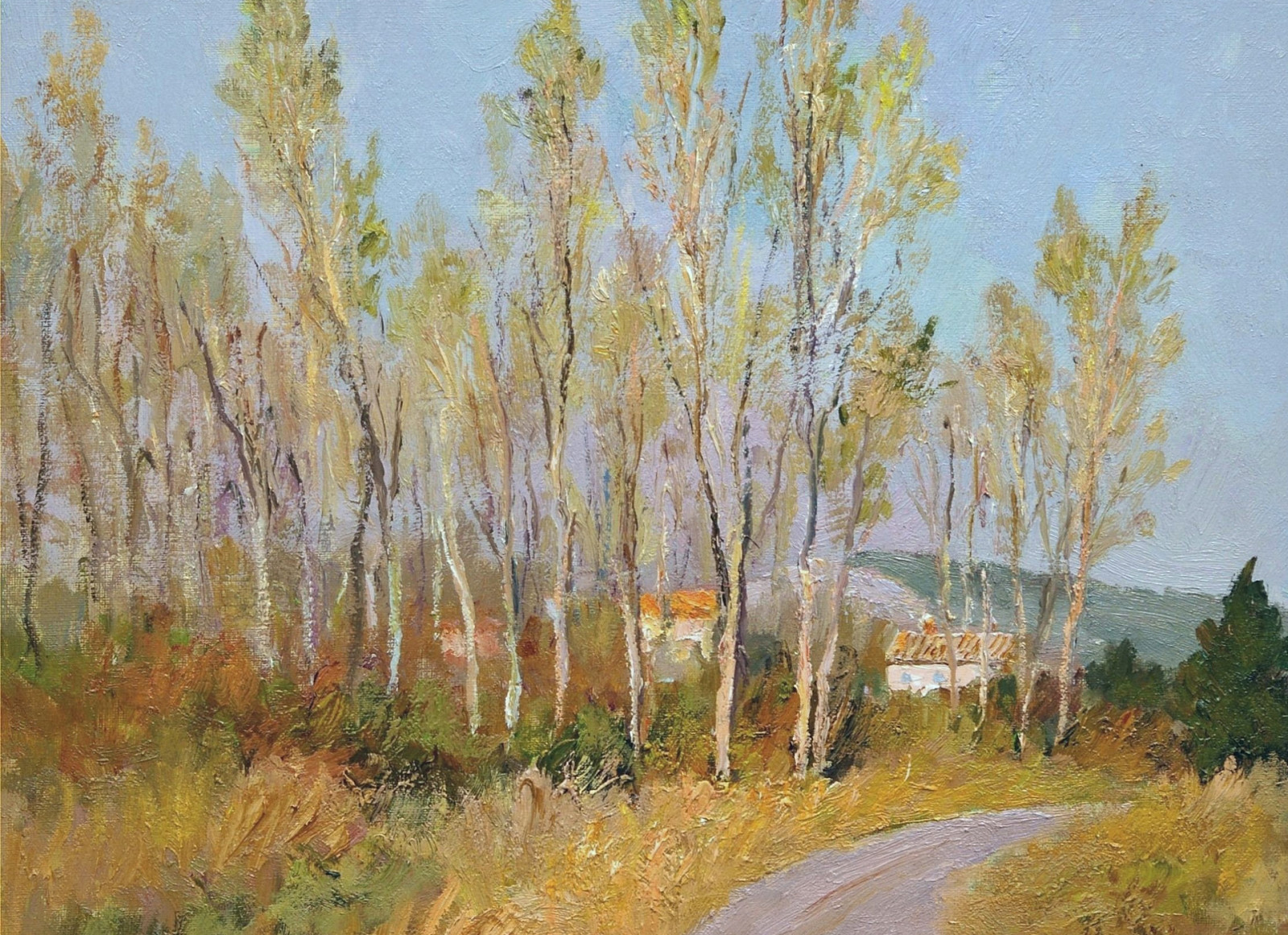 paisaje, arboles, imagen, montañas, hogar