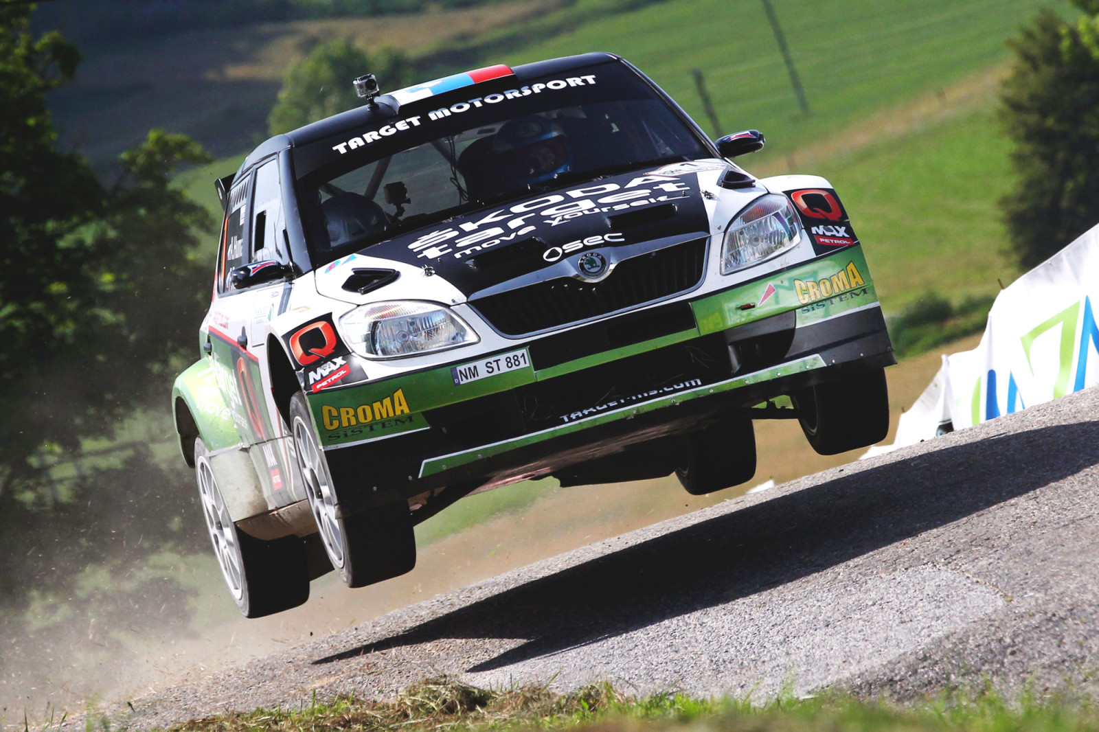 auto, lights, shadow, Race, sport, Rally, Skoda, The front