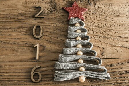 2016, beads, Date, figures, herringbone, holiday, New Year, star