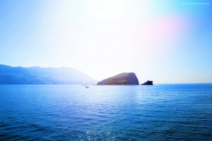 Becici, Budva, island, Montenegro, mountains, sea, summer, SV Nikola