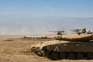 "Merkava", bekæmpe, Israel, landskab, vigtigste, Merkava, Mk.3, tank