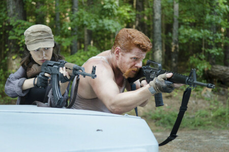 Abramo, Michael Cudlitz, rosita, Il morto che cammina, Armi