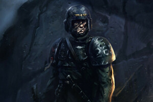 art, Astra Militarum, fiction, casque, Soldats