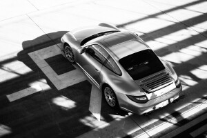 black and white, Carrera, Porsche, supercar