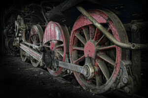 background, the engine, wheel