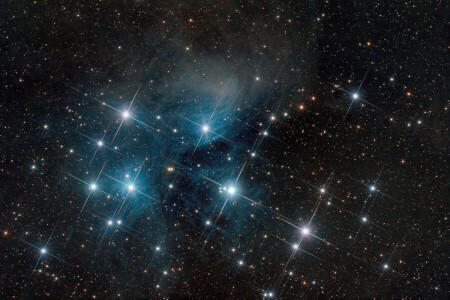 space, star cluster, the Pleiades