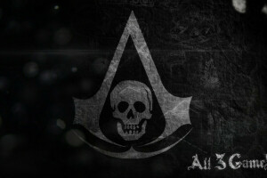 Assassins, flag, skull, symbol