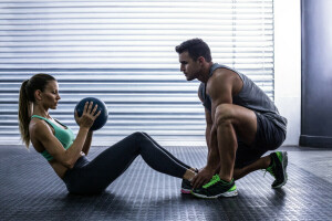 bola de fitness, Parceiro