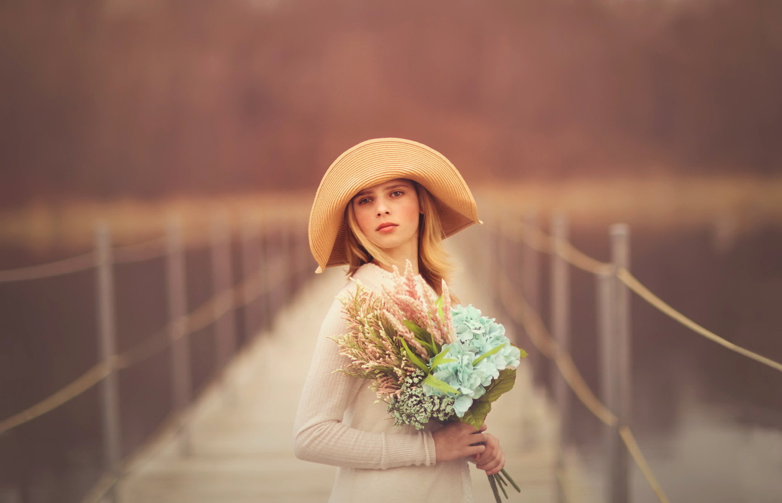 Regardez, fille, portrait