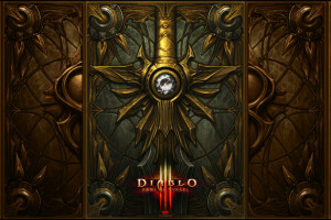 art, crystal, Diablo 3, sword, the game, the inscription, weapons