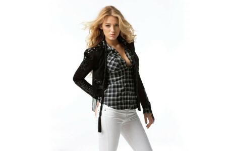 2009, Actriz, Blake Lively, rubia, peinado, chaqueta, pantalones, diario