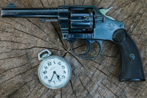 1906, Colt, police, revolver, watch, weapons