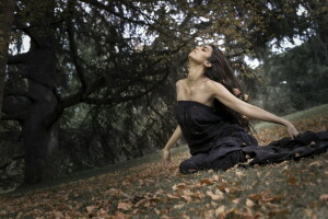 herfst, model-, Rebeca Cignus